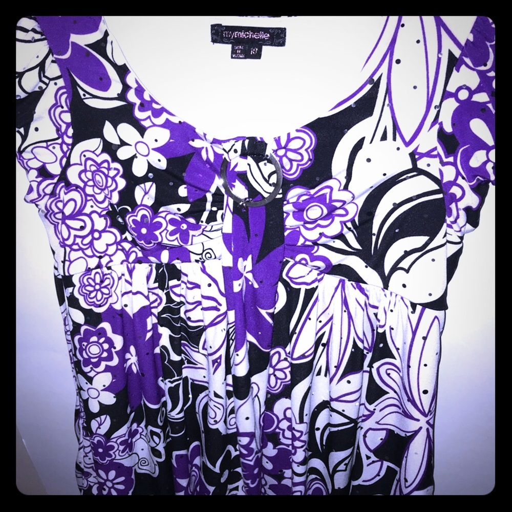 Spring top floral pattern, girls 10 sequenced